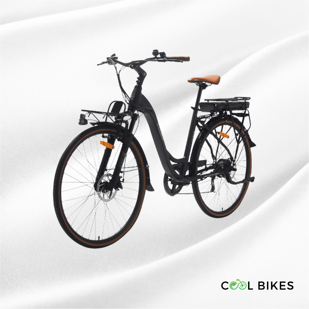 MUV Dutch electric bike with step-through frame and long-range battery, perfect for comfortable city rides in Sydney.