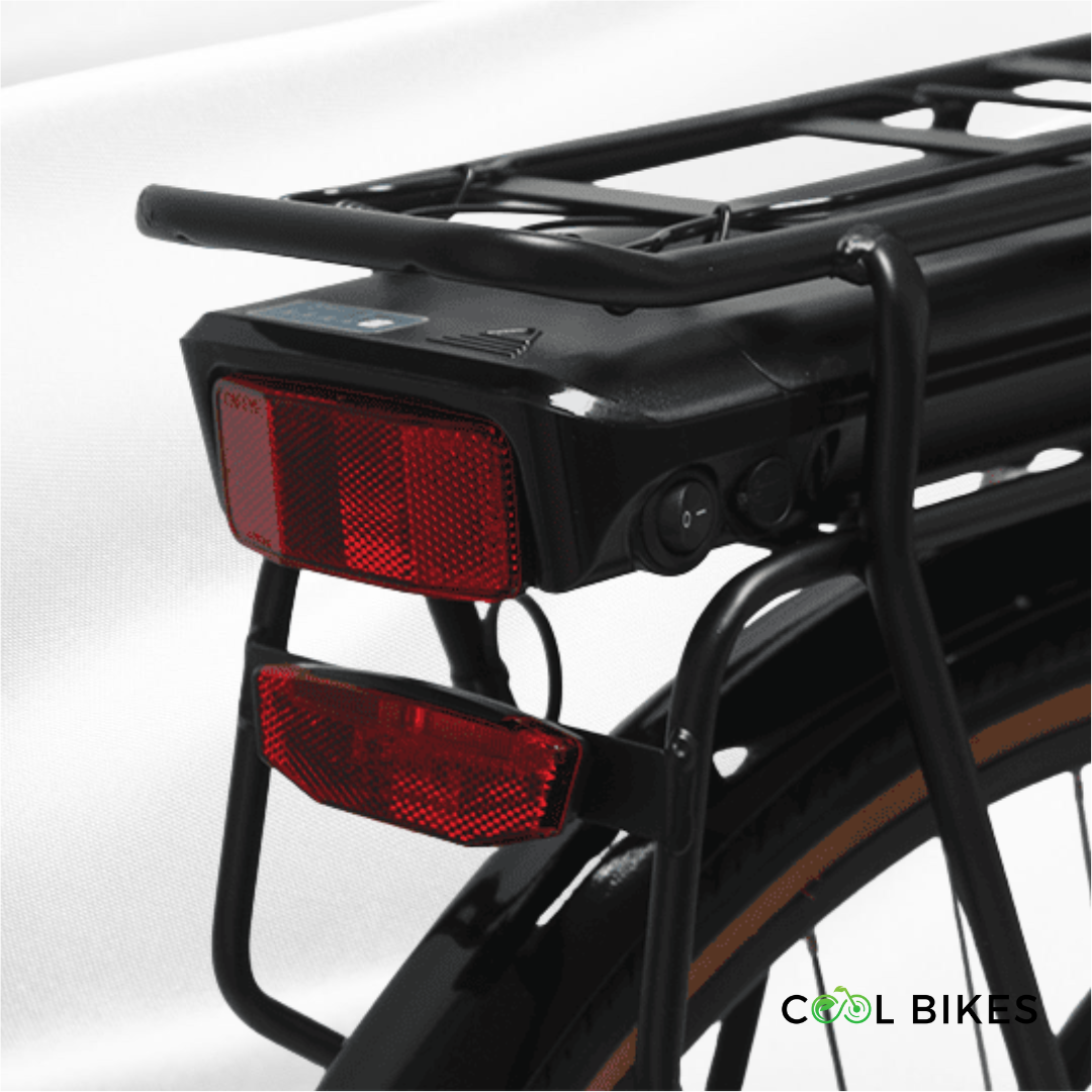 MUV Dutch electric bike with step-through frame and long-range battery, perfect for comfortable city rides in Sydney.