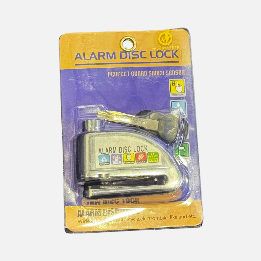 Alarm Disc Lock — shock sensor security lock for e-bikes and motorcycles